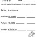 Kids Worksheet  Spanish Worksheets For Kindergarten  Free Spanish