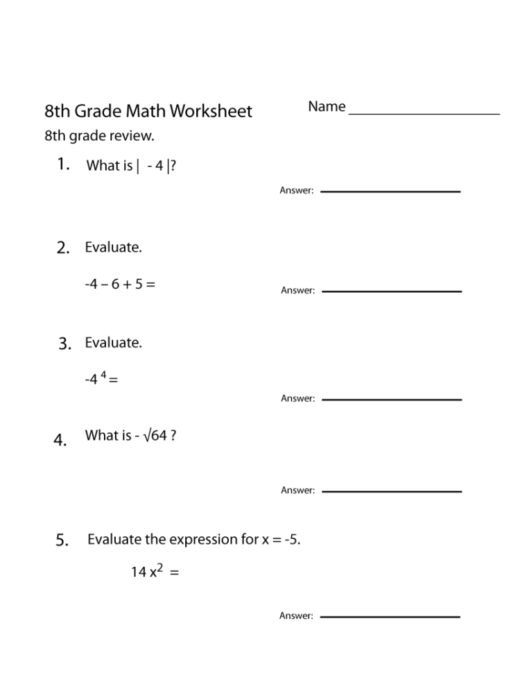 Kids Worksheet  The Vibe Tribes 6 Stunning Grade 8 Math