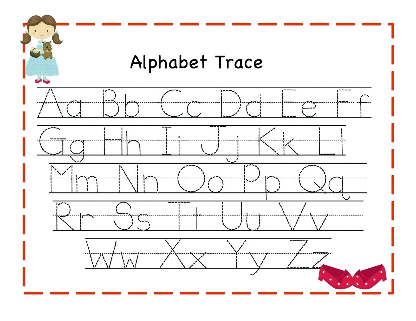 Kindergarten Abc Tracing Worksheets – Nobelpaperco