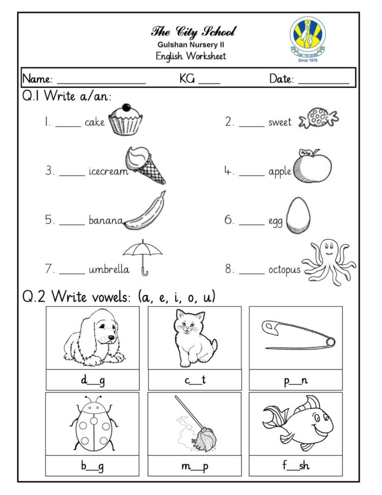 Kindergarten Classroom Worksheets Printable Kidzone English