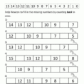 Kindergarten Counting Worksheet  Sequencing To 15