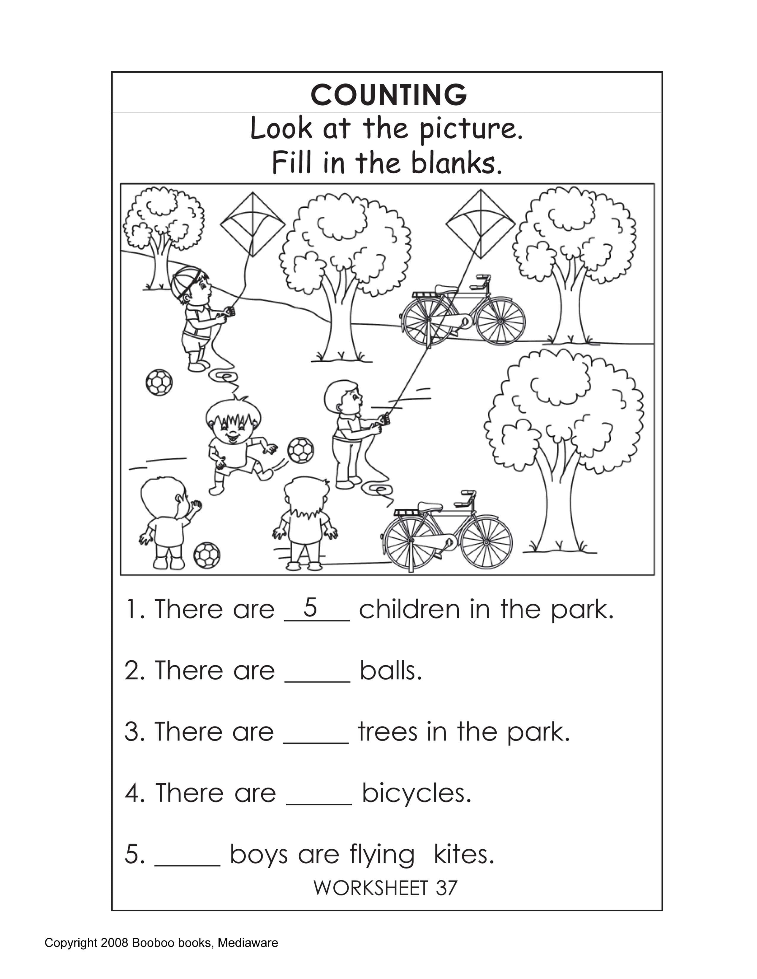 Kindergarten English Booklets Printable Christmas Song