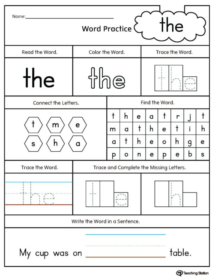 Kindergarten Free Printable Writing S Fun