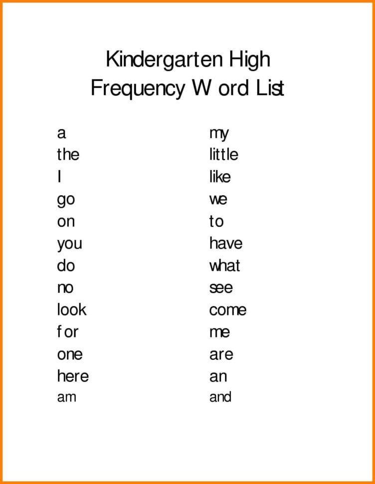 Kindergarten Kindergarten Spelling Words Halloween School