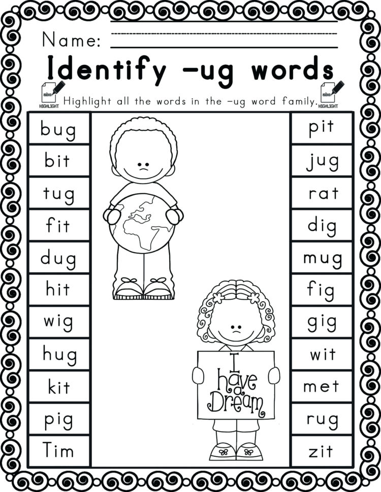 Kindergarten Language Arts Worksheets - Navajosheetco — db ...