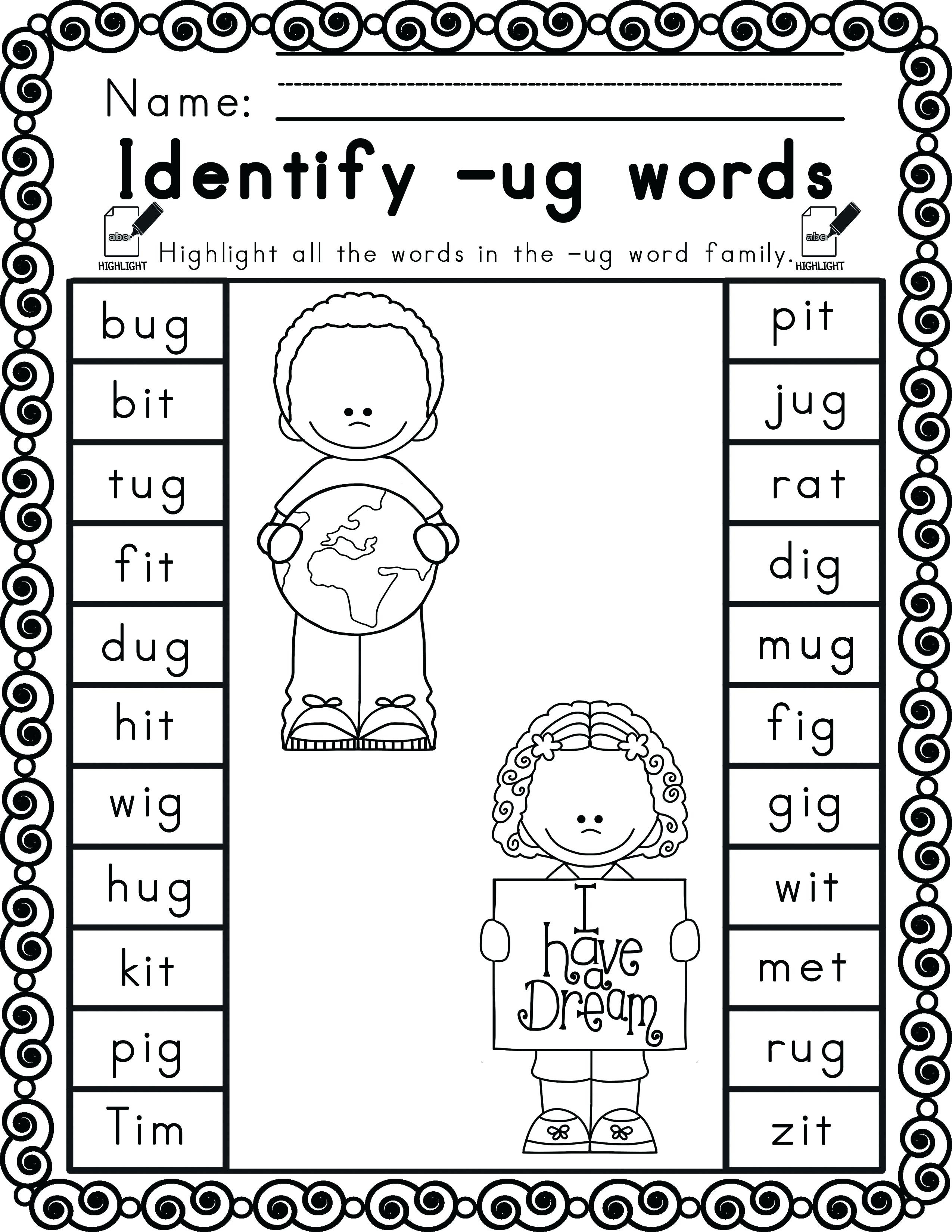 Kindergarten Language Arts Worksheets – Navajosheetco