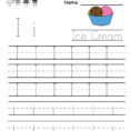 Kindergarten Letter Writing Practice Worksheet Printable Preschool