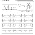 Kindergarten Letter Writing Practice Worksheet This Series