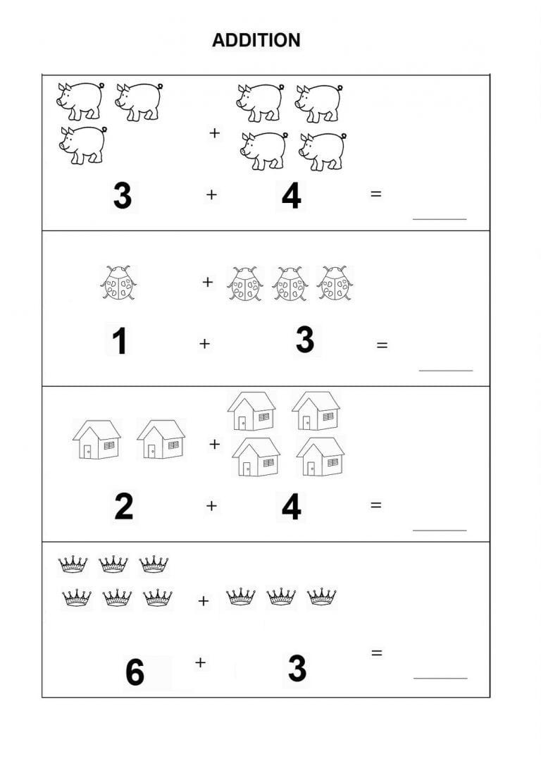 Kindergarten Math Worksheets Pdf Addition Dining Etiquette