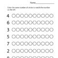Kindergarten Math Worksheets Pdf Number » Printable Coloring