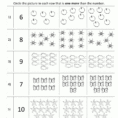 Kindergarten Math Worksheets Printable  One More
