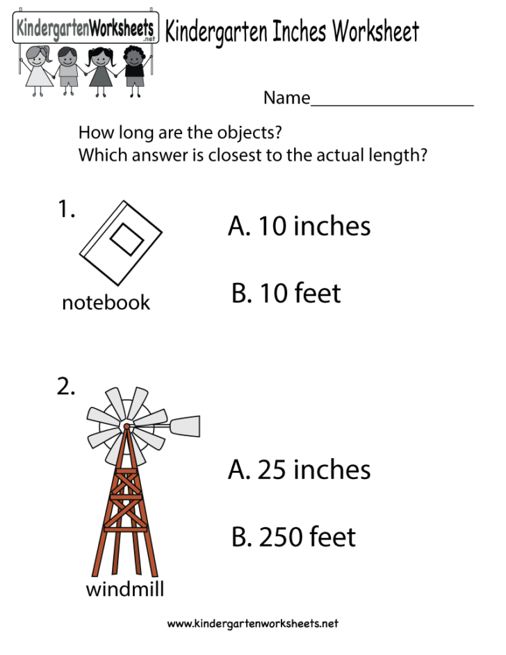 Kindergarten Measure Inch Worksheet Free Kindergarten Math — db-excel.com