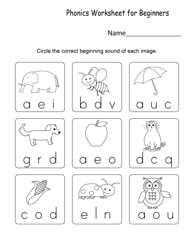 Kindergarten Phonics  Best Coloring Pages For Kids