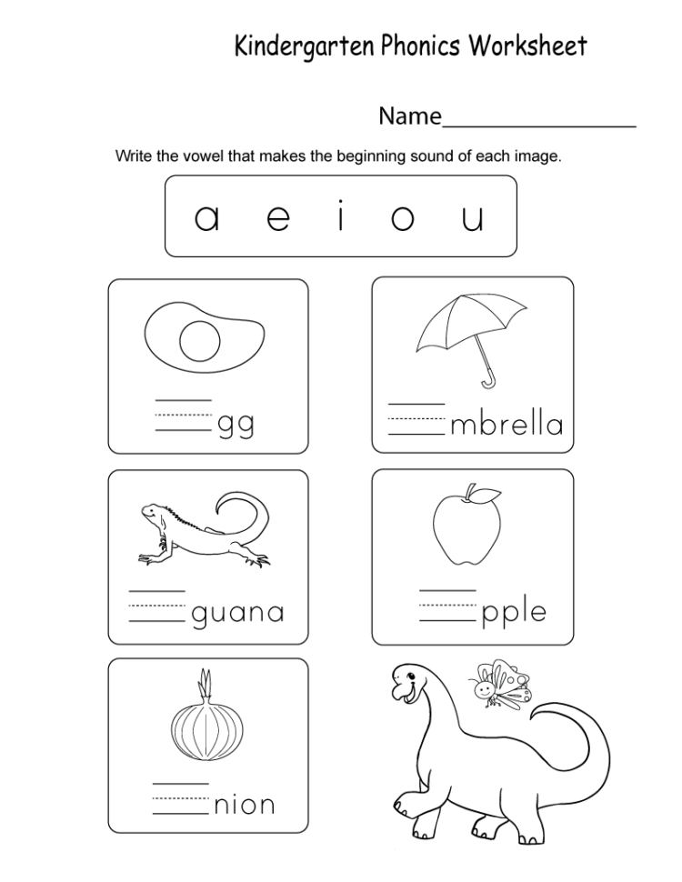Kindergarten Phonics  Best Coloring Pages For Kids