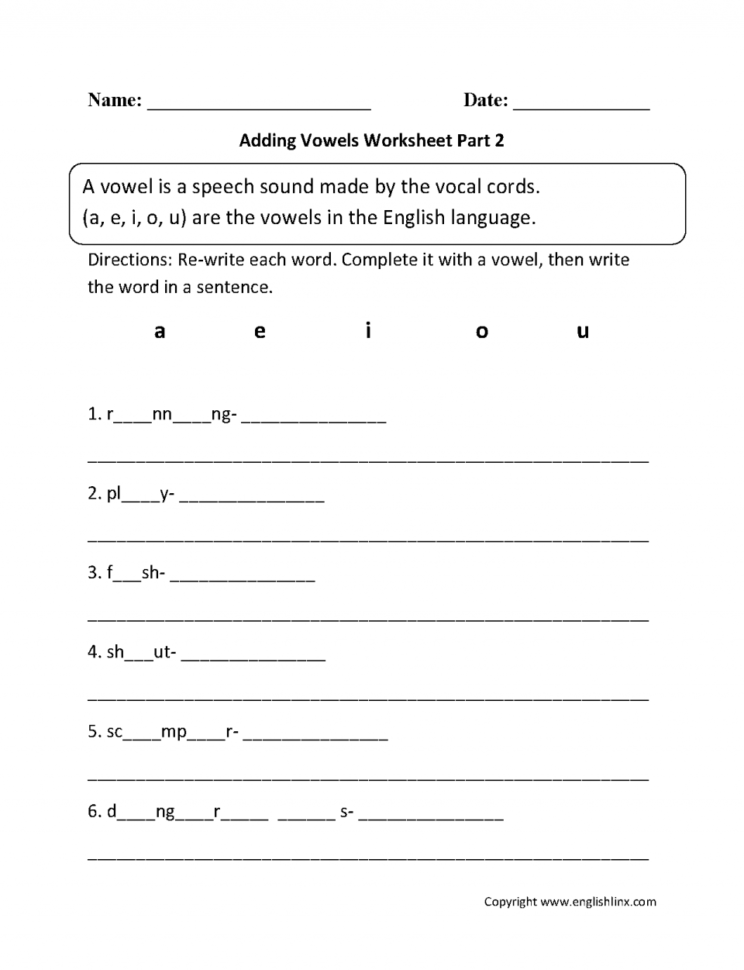 Kindergarten Phonics Worksheet Free English Worksheets