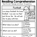 Kindergarten Reading Comprehension Passages Set Teacher Free