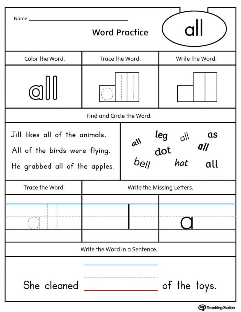 free printable sight word sentences worksheets for kindergarten