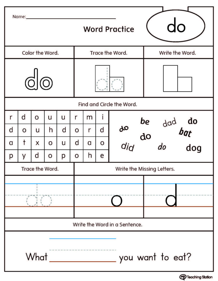 Kindergarten Spelling Of Words Easy Printable Word Searches