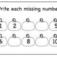 Kindergarten Worksheets Tracing Numbers 1 10 With Elegant