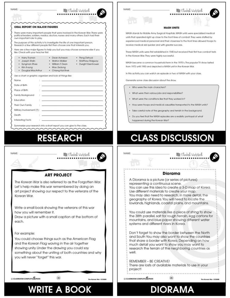 Korean R  Bonus Worksheets  Grades 5 To 8  Ebook