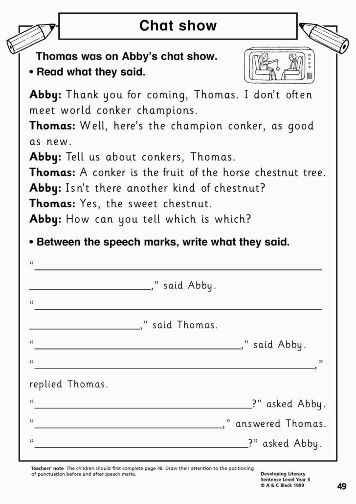 Show Don T Tell Worksheet