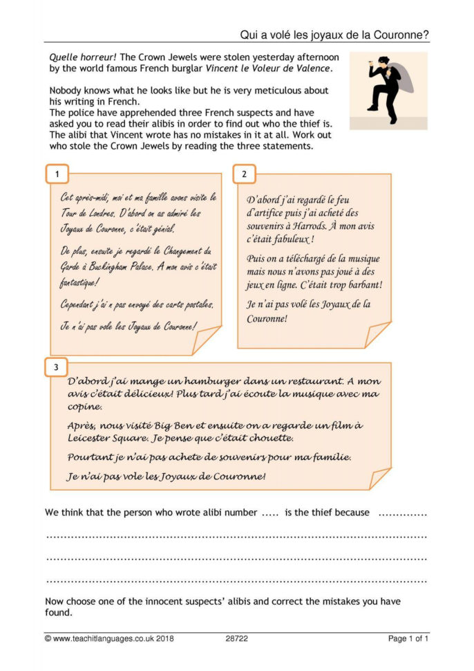 Ks3 French  Reading  Teachit Languages