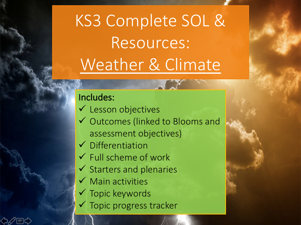 Ks3 Weather And Climate Complete Sol And Resources