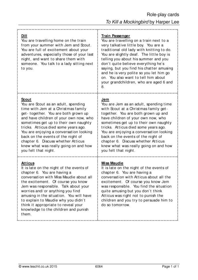 Ks4 Prose  To Kill A Mockingbirdharper Lee  Teachit