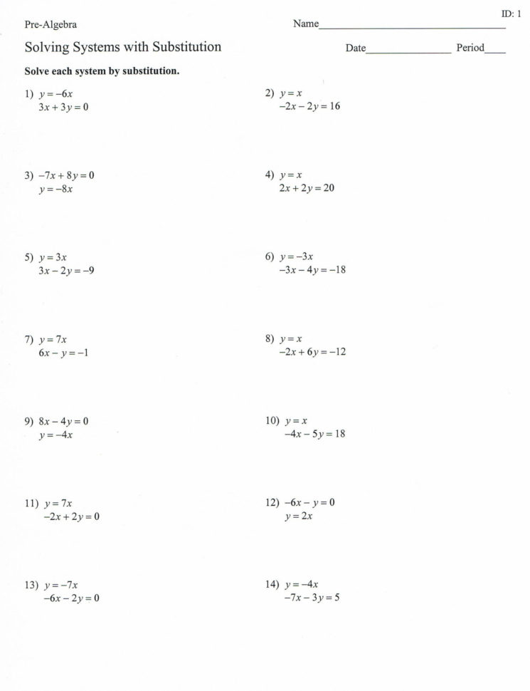 Kutasoftre Algebra 1 System Of Equations Elimination Part