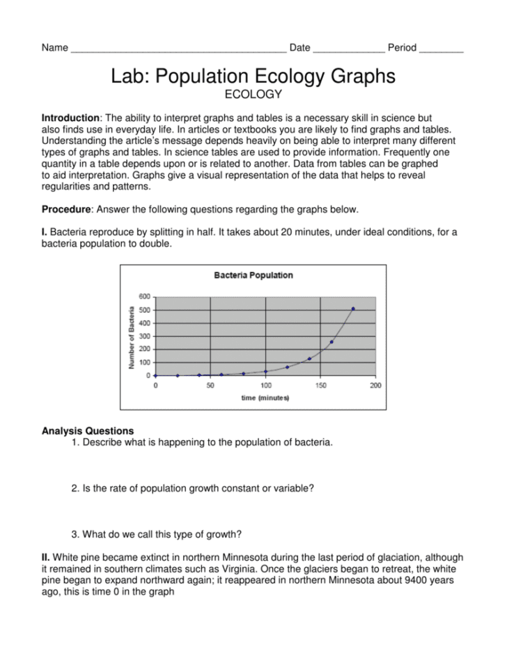 Graphing And Data Analysis Worksheet Answer Key