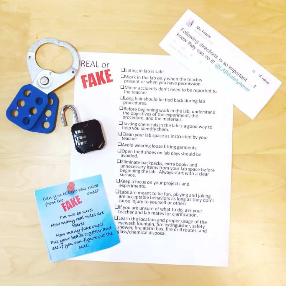 Lab Safety Escape Room  Kesler Science