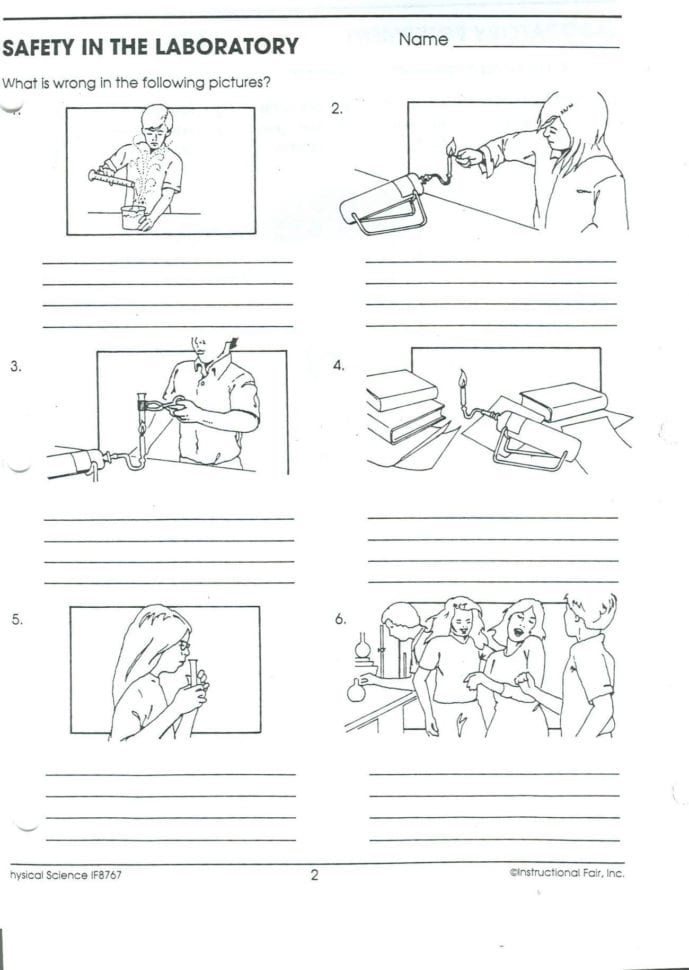 Lab Safety Worksheet