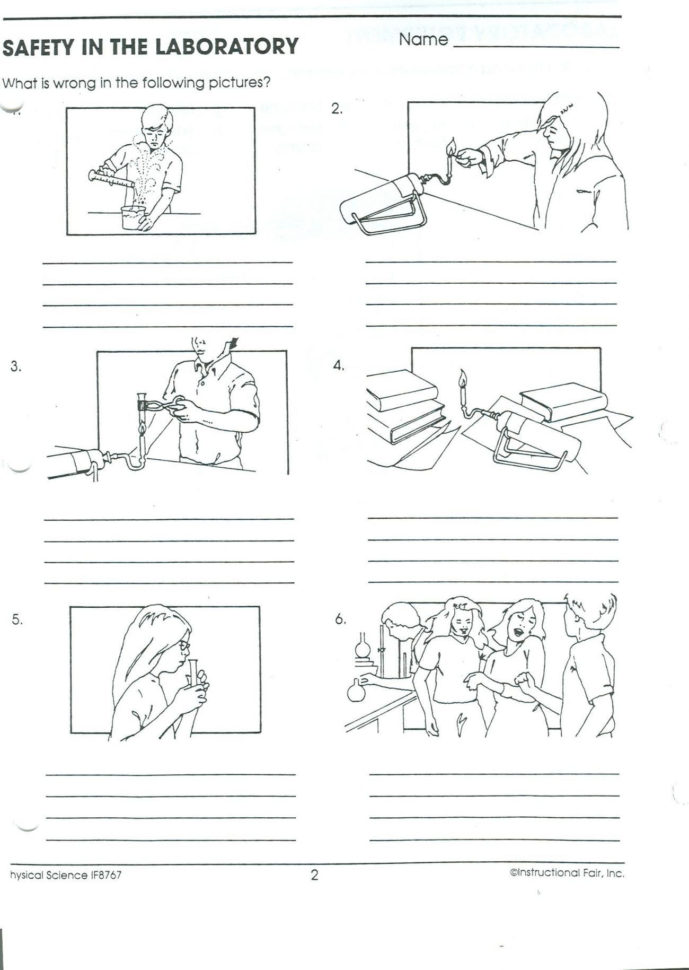 Lab Safety Worksheet