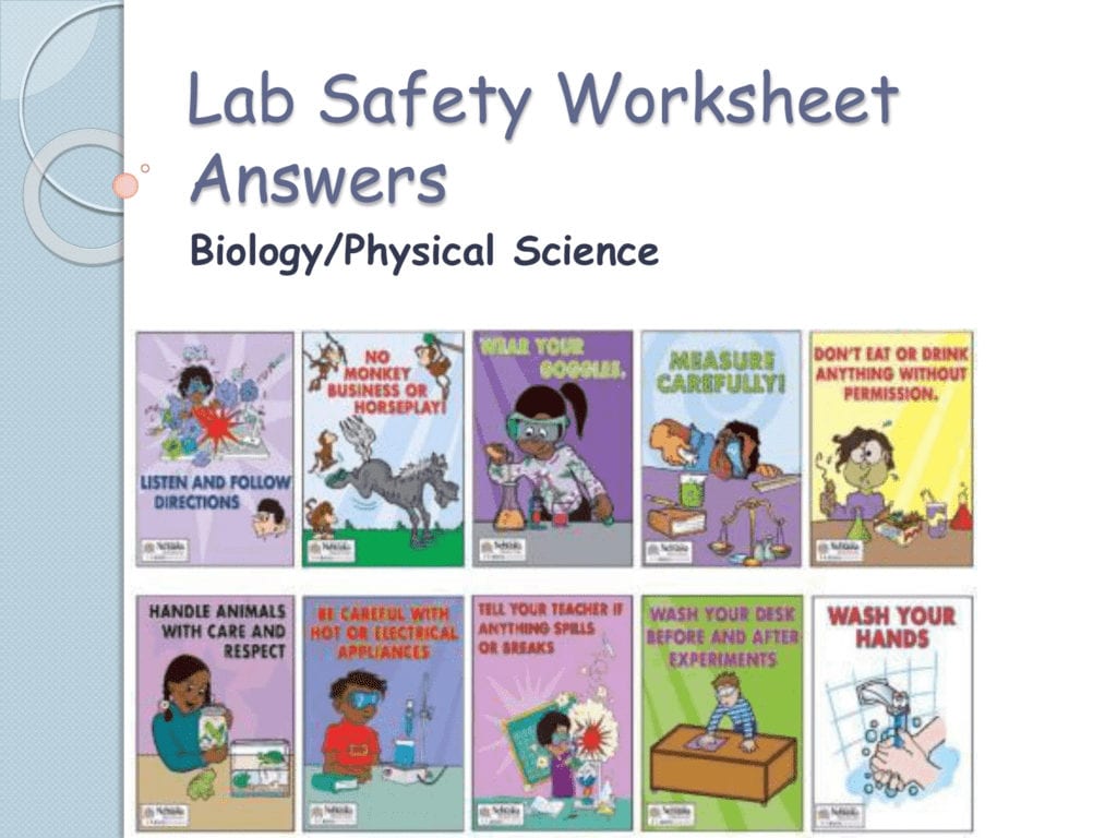 Science Lab Safety Worksheet Db excel