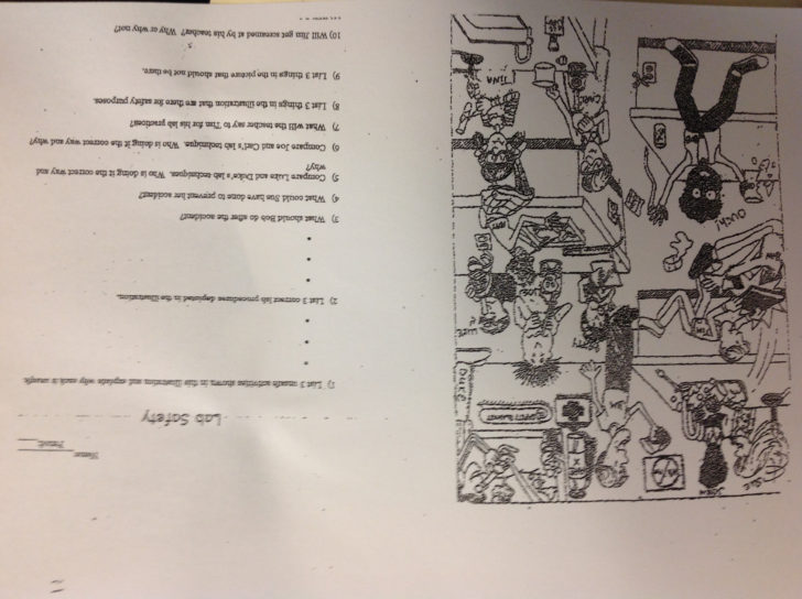 Zombie Lab Safety Worksheet