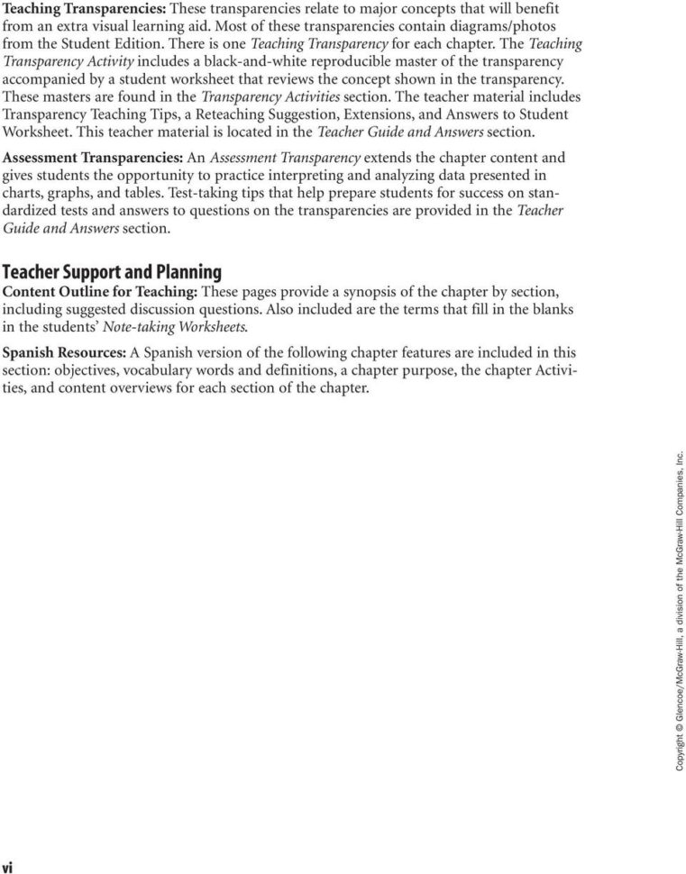 Lab Worksheets For Each Student Edition Activity Laboratory