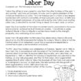 Labor Day What You Need To Know Free Worksheet