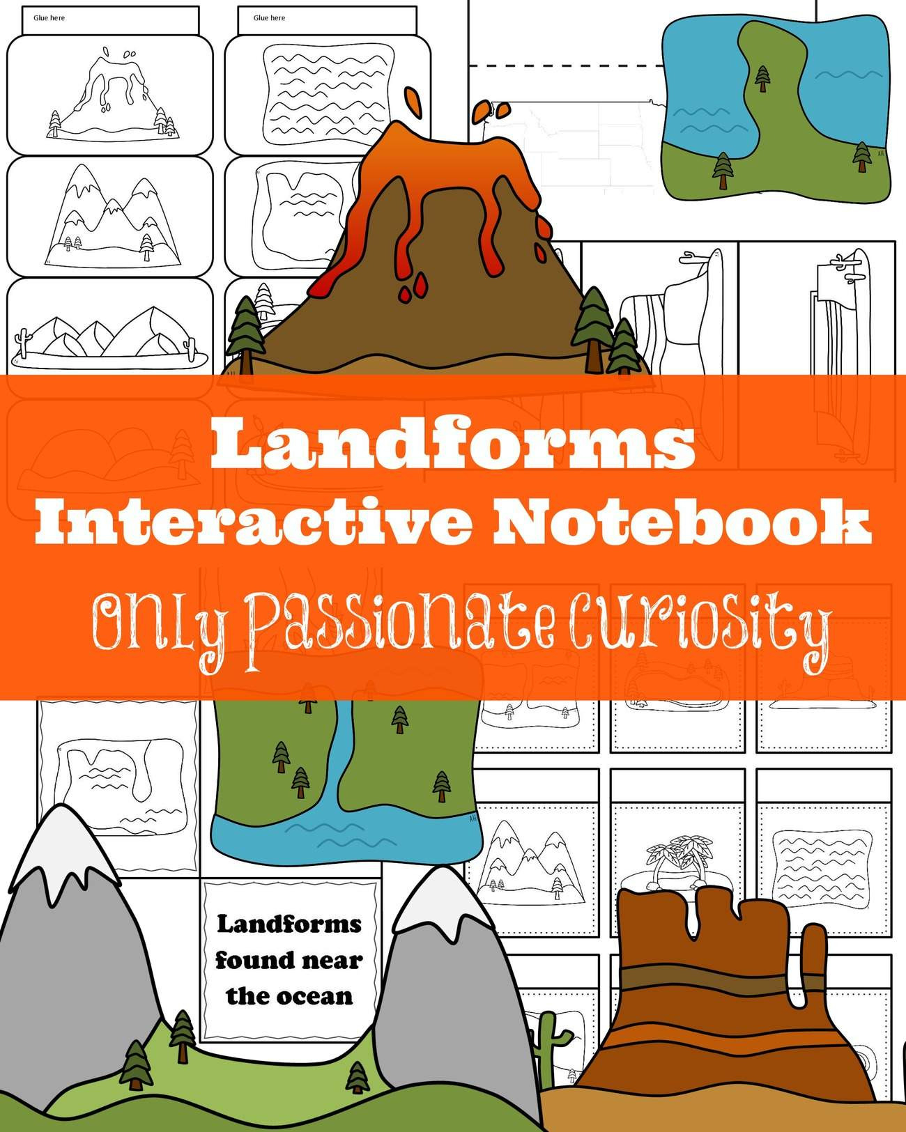 Landforms Interactive Notebook Pack  Only Passionate Curiosity