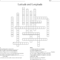 Latitude And Longitude Crossword  Word