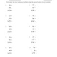 Lcm Worksheets Worksheets Grade Least Common Multiple