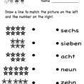 Learn German Numbers Worksheet  Free Kindergarten Learning