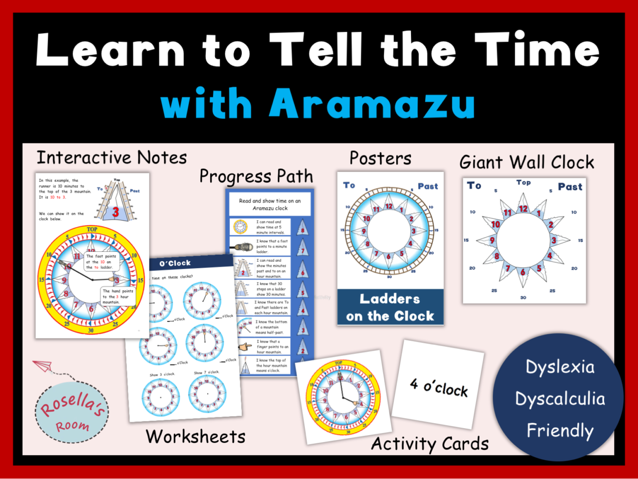 Learn To Tell The Time  Dyslexia Dyscalculia Friendly