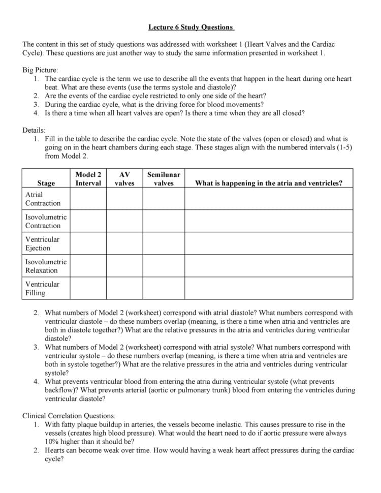 Lecture 6 Study Questions1  Bi 233 Introduction To Human