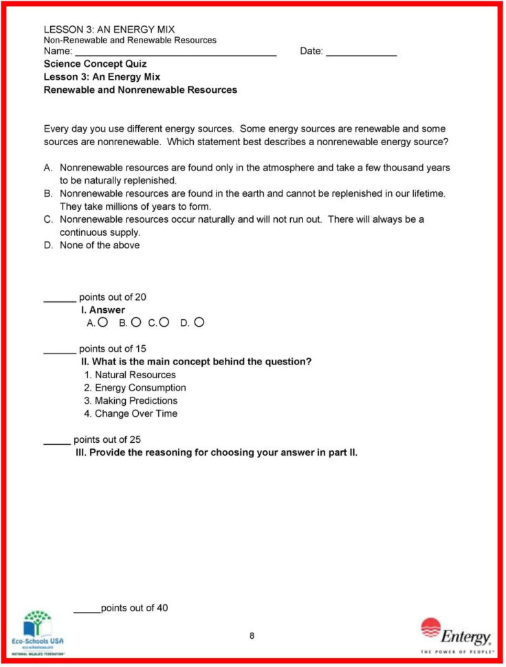 Lesson 3 An Energy Mix Reneble And Nonreneble Resources