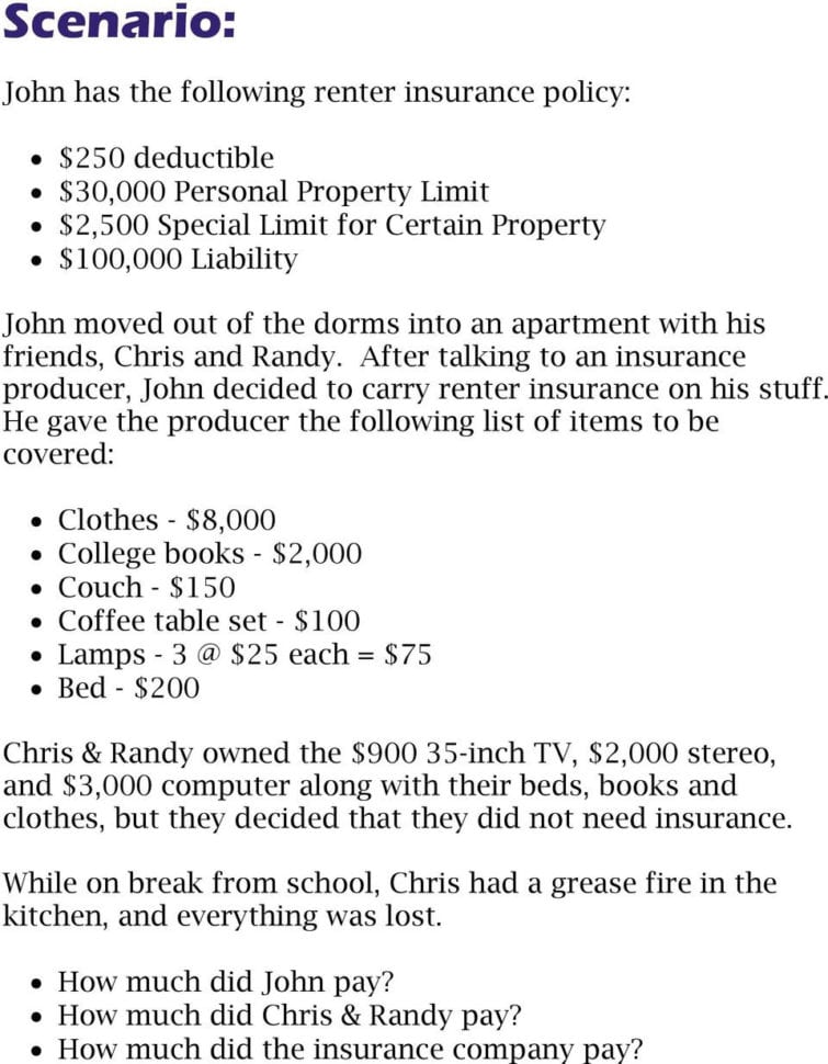 Lesson Plan Renter Insurance  Pdf
