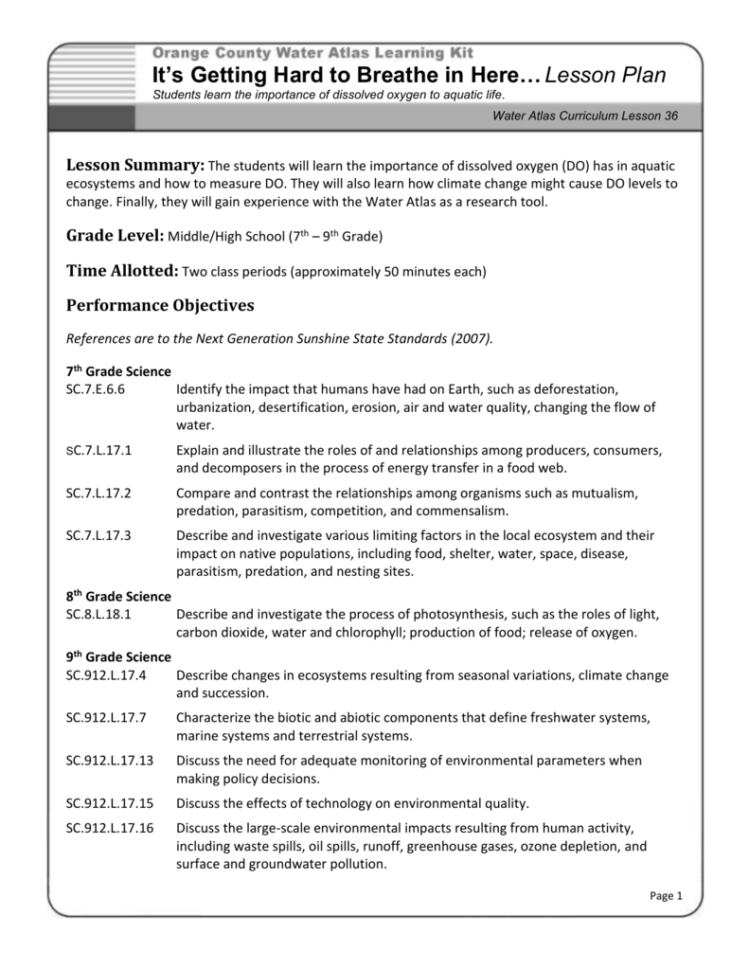 Lesson Summary The Students Will Learn The Importance Of