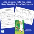 Let A Unicorn Help You Learn Hand Shing Steps Worksheets