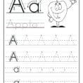 Letter A Coloring Page Alphabet Preschool Printable