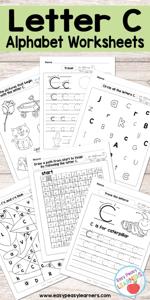 Letter C Worksheets  Alphabet Series  Easy Peasy Learners