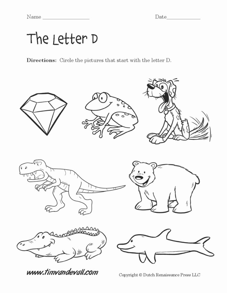 Letter D Preschool Worksheets Fresh Alphabet Letter D